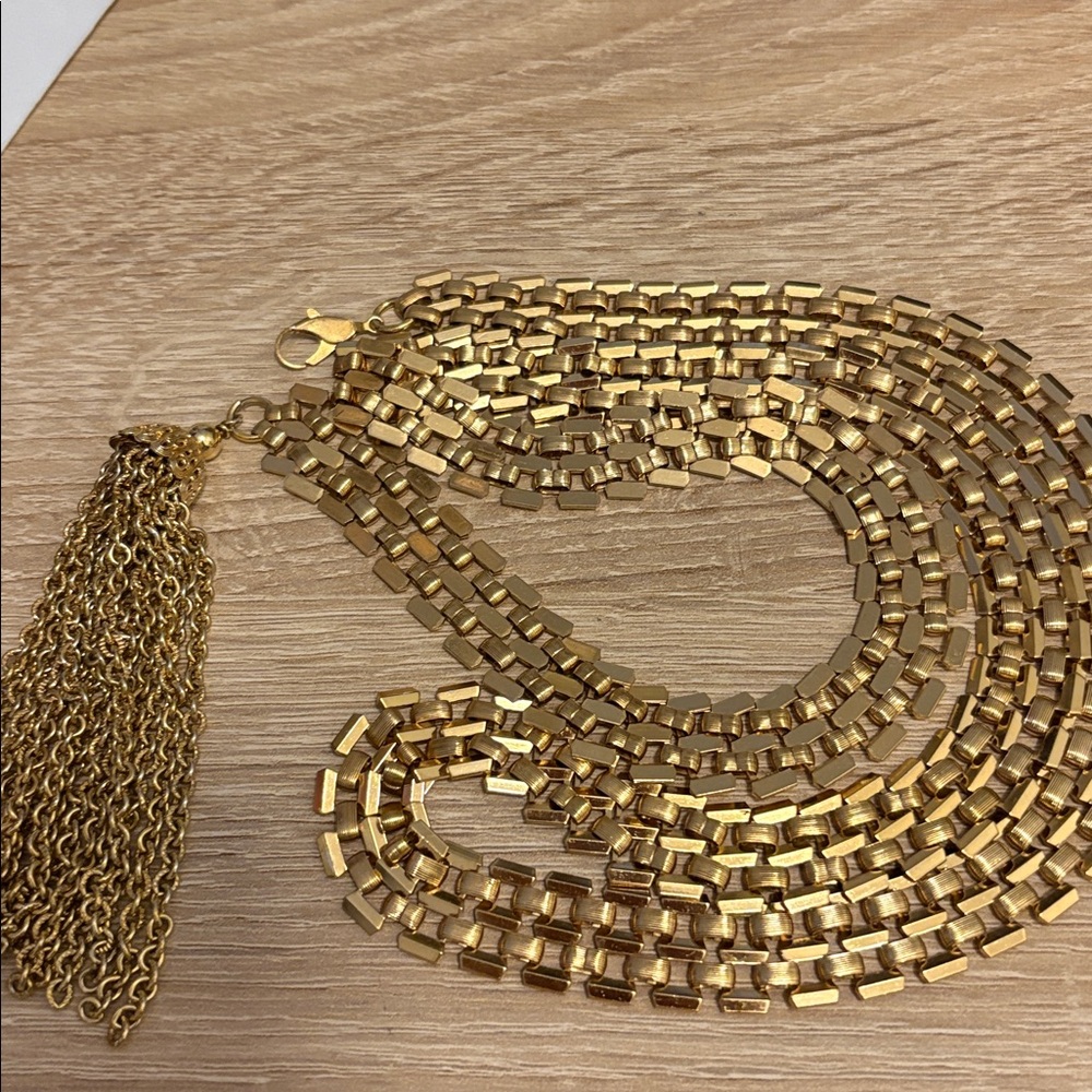 Vintage bikini belt, gold tone